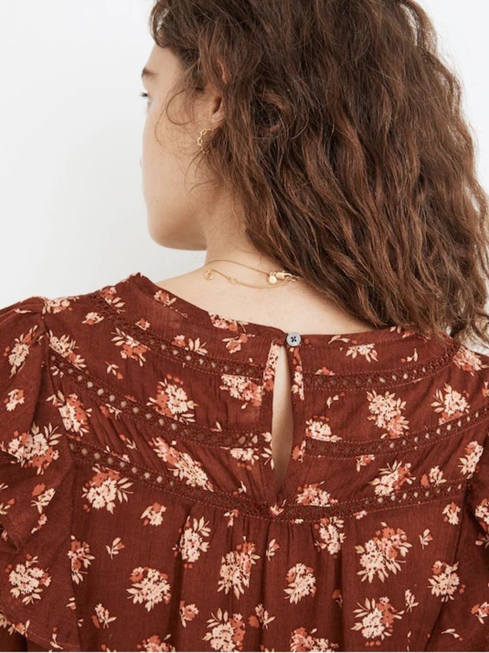 Madewell Ruffle Top - Picture 3 of 9